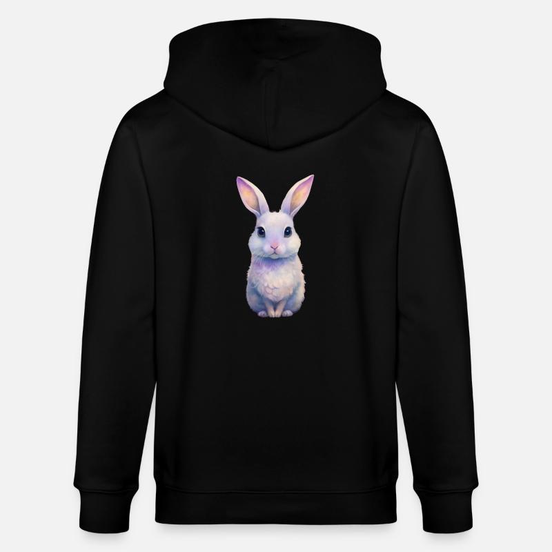 Mignonlapinrabbit - Veste à capuche bio CULTIVATOR Stanley/Stella Unisexe - noir