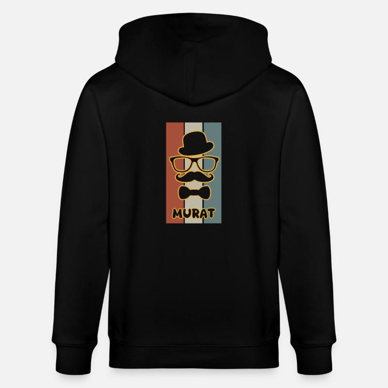 Murat comme nom - Veste à capuche bio CULTIVATOR Stanley/Stella Unisexe - noir