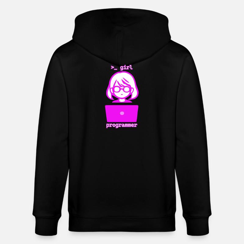 Femme avec programmeuse d’informatique - Veste à capuche bio CULTIVATOR Stanley/Stella Unisexe - noir