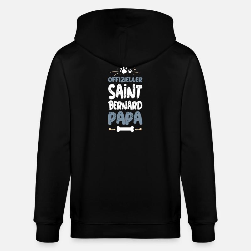 SAINT_BERNARD - Veste à capuche bio CULTIVATOR Stanley/Stella Unisexe - noir
