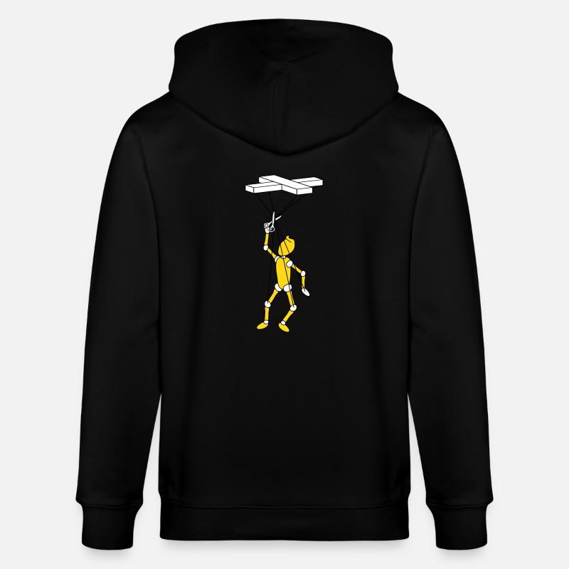 Marionette - Stanley/Stella Unisex Bio-Kapuzenjacke CULTIVATOR  - Schwarz
