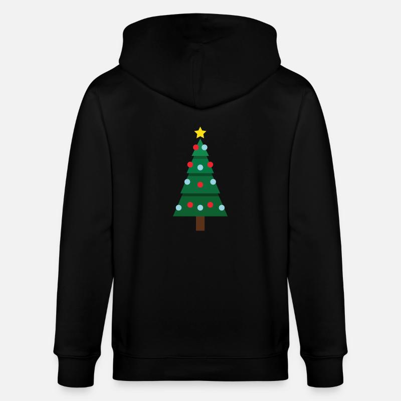 Christmas Tree - Stanley/Stella Unisex Bio-Kapuzenjacke CULTIVATOR  - Schwarz