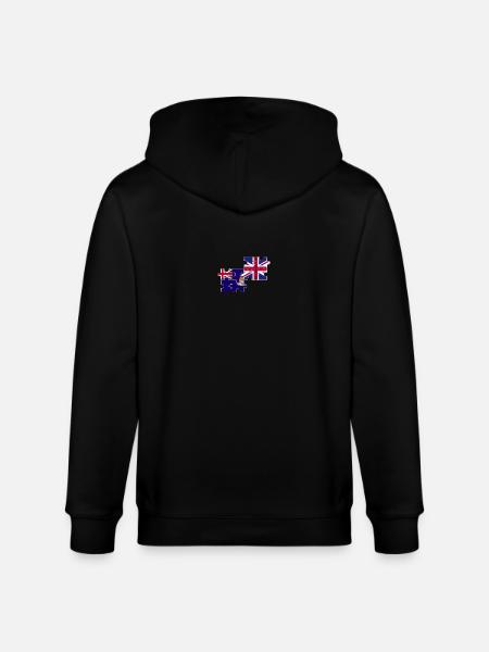 Îles Caïmans Drapeau britannique - Veste à capuche bio CULTIVATOR Stanley/Stella Unisexe - noir