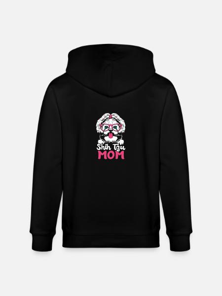 Shih Tzu - Stanley/Stella CULTIVATOR Unisex Organic Hooded Jacket - black