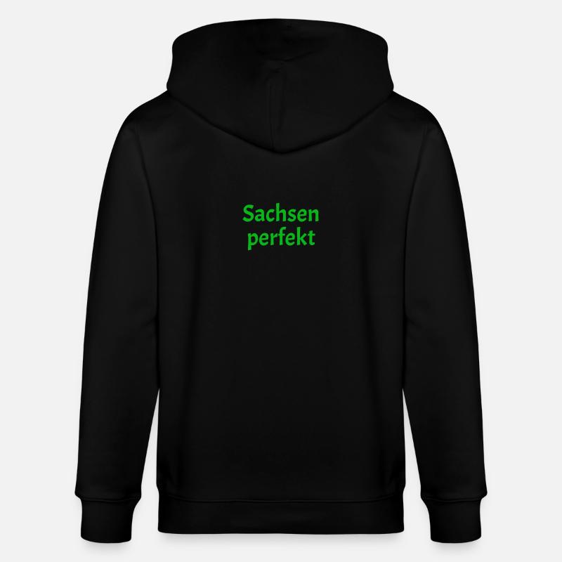 Sachsen perfekt - Stanley/Stella Unisex Bio-Kapuzenjacke CULTIVATOR  - Schwarz