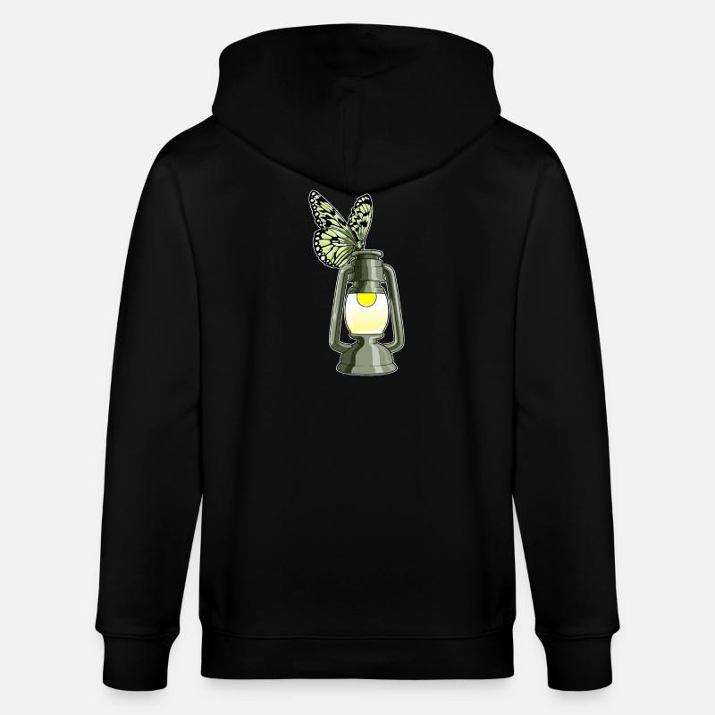 Lanterne Papillon - Veste à capuche bio CULTIVATOR Stanley/Stella Unisexe - noir