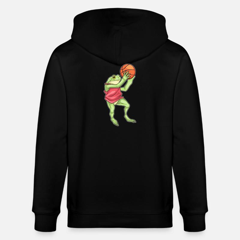 grenouille basketteur basketteur - Veste à capuche bio CULTIVATOR Stanley/Stella Unisexe - noir