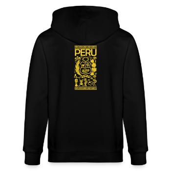 Peru - Stanley/Stella CULTIVATOR  Unisex Organic Hooded Jacket - black - Back - Anna (173cm)