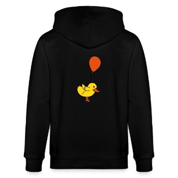 Balloon Little Chick Comic - Veste à capuche bio CULTIVATOR Stanley/Stella Unisexe - noir - Dos - Anna (173cm)