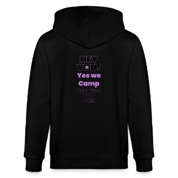 Camp - Stanley/Stella Unisex Bio-Kapuzenjacke CULTIVATOR  - Schwarz - Hinten - Anna (173cm)
