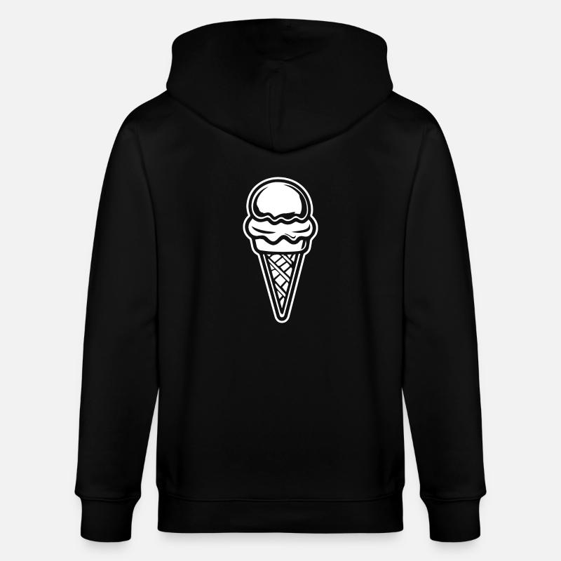 Eis Eiscreme - Stanley/Stella Unisex Bio-Kapuzenjacke CULTIVATOR  - Schwarz