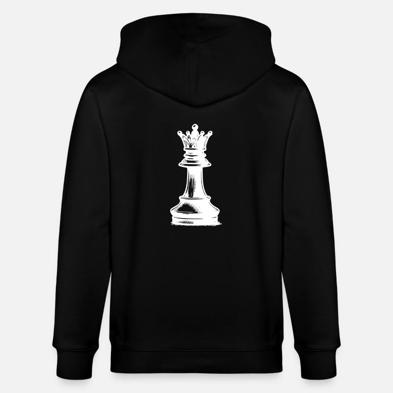 Jeu d’échecs Pièces d’échecs Dames - Veste à capuche bio CULTIVATOR Stanley/Stella Unisexe - noir