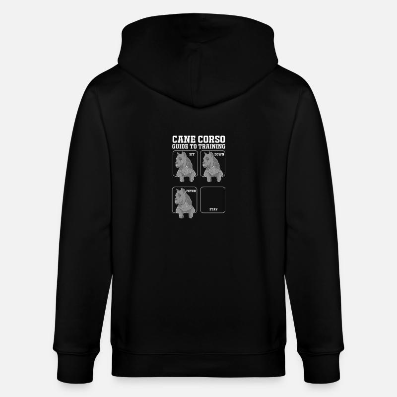 Cane Corso - Stanley/Stella Unisex Bio-Kapuzenjacke CULTIVATOR  - Schwarz