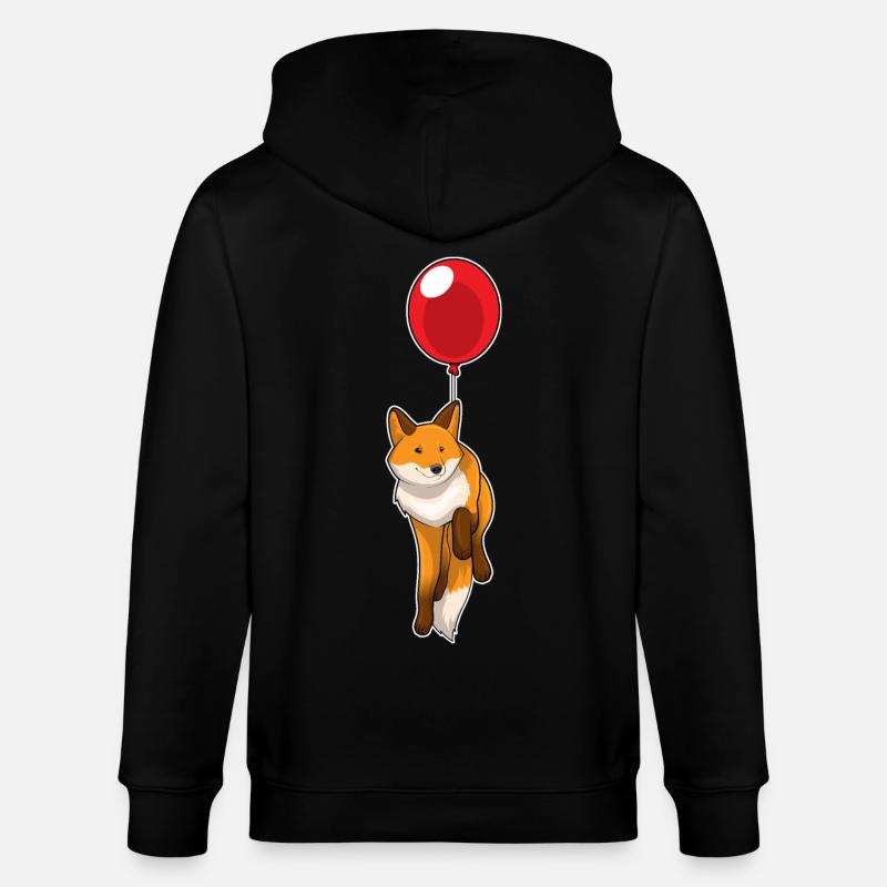 Ballon Renard - Veste à capuche bio CULTIVATOR Stanley/Stella Unisexe - noir