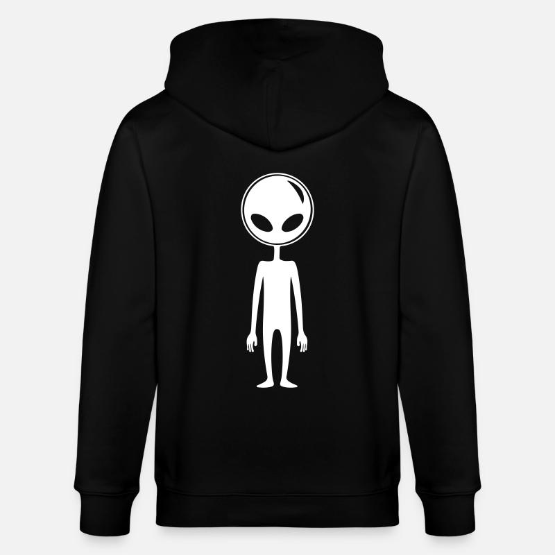 Alien Außerirdischer - Stanley/Stella Unisex Bio-Kapuzenjacke CULTIVATOR - Schwarz