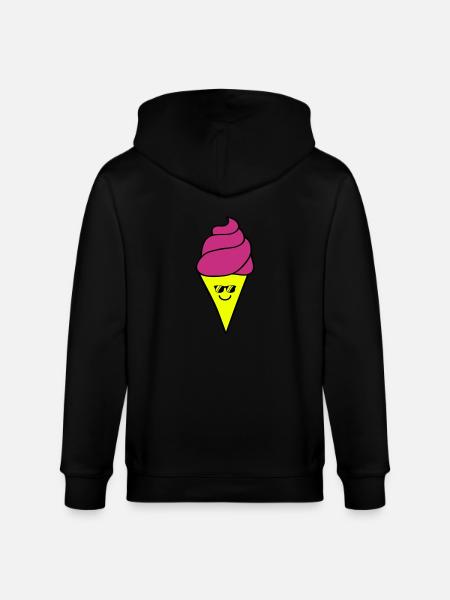 Icecream - Stanley/Stella CULTIVATOR  Unisex Organic Hooded Jacket - black