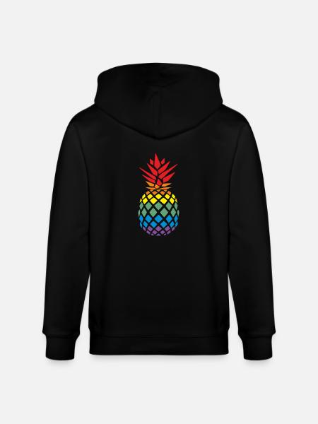 Einfach gute Ananas - Stanley/Stella Unisex Bio-Kapuzenjacke CULTIVATOR - Schwarz
