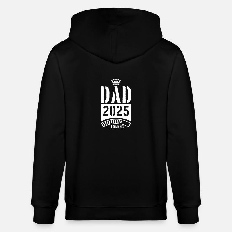 Dad 2025 Loading Papa - Stanley/Stella Unisex Bio-Kapuzenjacke CULTIVATOR  - Schwarz