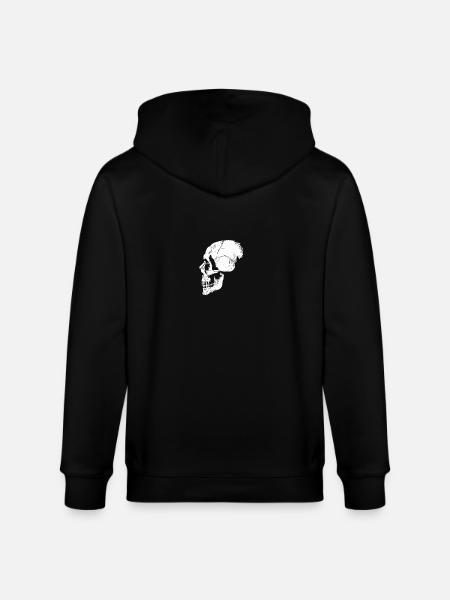 Crâne design - Veste à capuche bio CULTIVATOR Stanley/Stella Unisexe - noir
