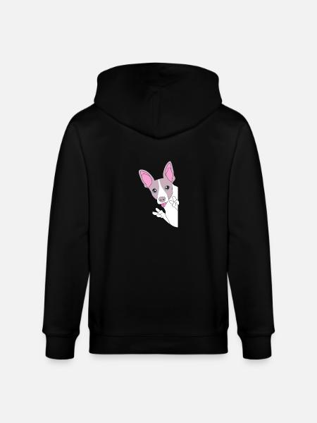 Rat Terrier - Stanley/Stella CULTIVATOR  Unisex Organic Hooded Jacket - black