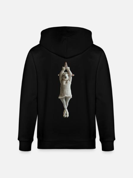 Schaf - Stanley/Stella Unisex Bio-Kapuzenjacke CULTIVATOR  - Schwarz