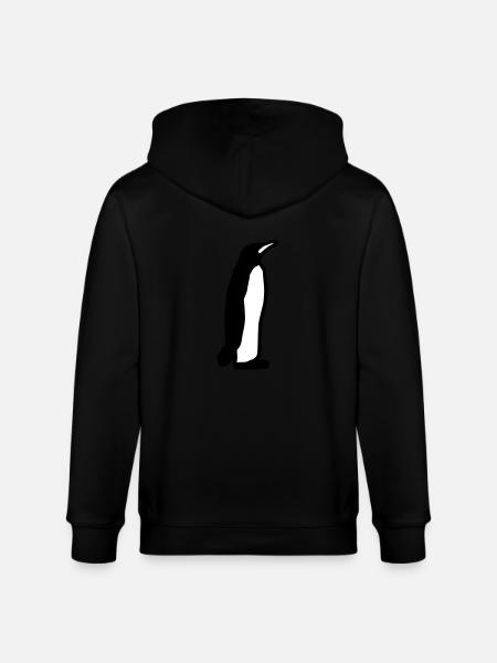 Pinguin Geschenk Geschenkidee - Stanley/Stella Unisex Bio-Kapuzenjacke CULTIVATOR - Schwarz