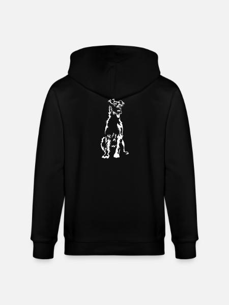 Irish Terrier "Black Edition" - Stanley/Stella CULTIVATOR  Unisex Organic Hooded Jacket - black