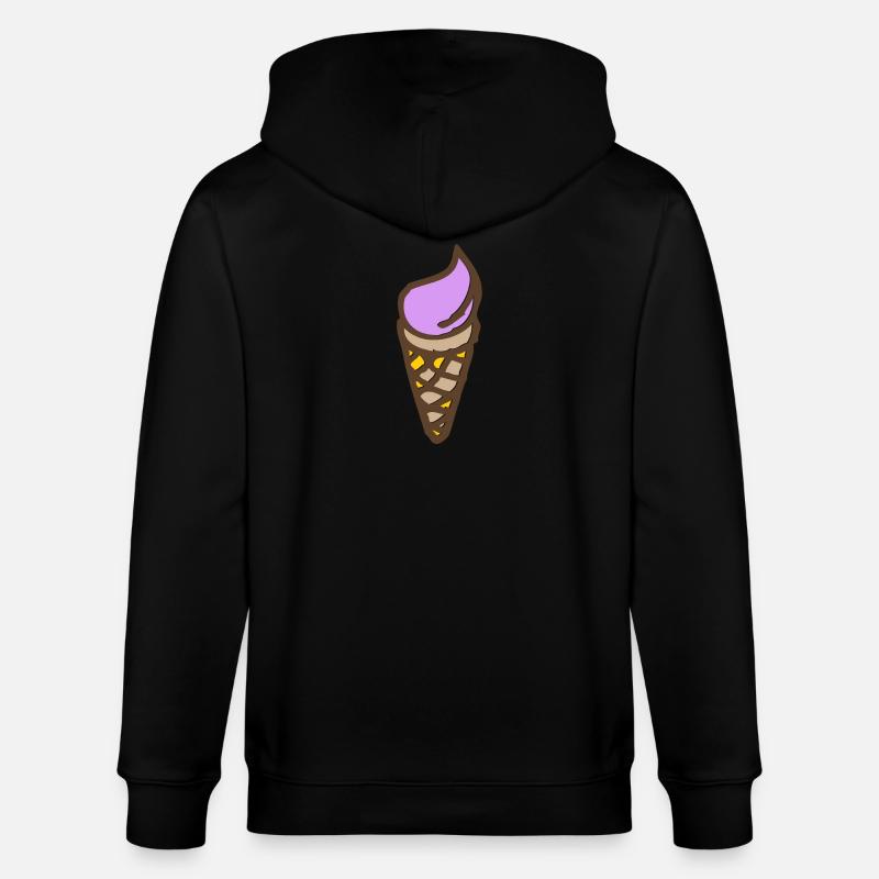 Eis - Softeis - Stanley/Stella Unisex Bio-Kapuzenjacke CULTIVATOR  - Schwarz