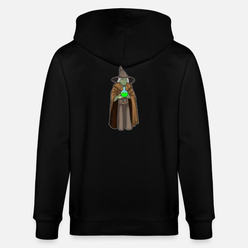 Witch Halloween Magic Potion - Stanley/Stella CULTIVATOR Unisex Organic Hooded Jacket - black
