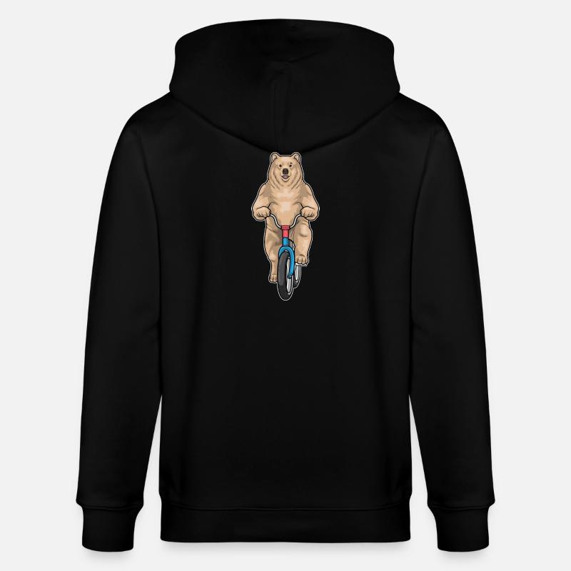 Vélo Bear - Veste à capuche bio CULTIVATOR Stanley/Stella Unisexe - noir