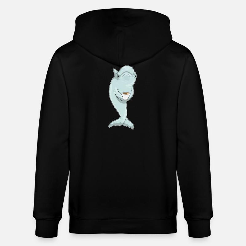 Café Dolphin - Veste à capuche bio CULTIVATOR Stanley/Stella Unisexe - noir