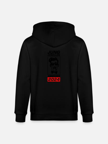 Junggesellenabschied 2024 - Stanley/Stella Unisex Bio-Kapuzenjacke CULTIVATOR  - Schwarz