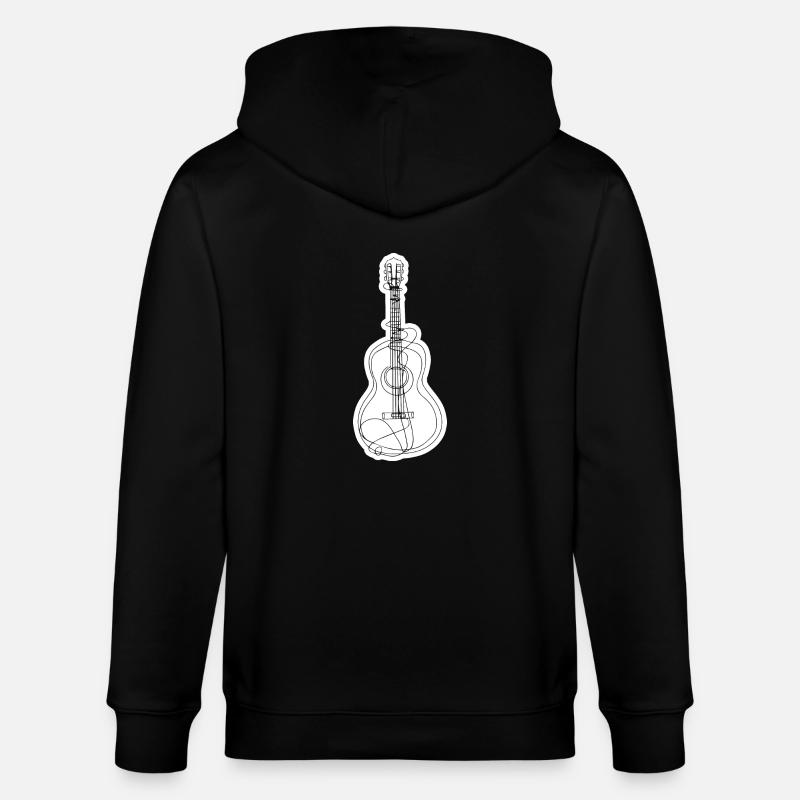 Guitare, guitariste - Veste à capuche bio CULTIVATOR Stanley/Stella Unisexe - noir