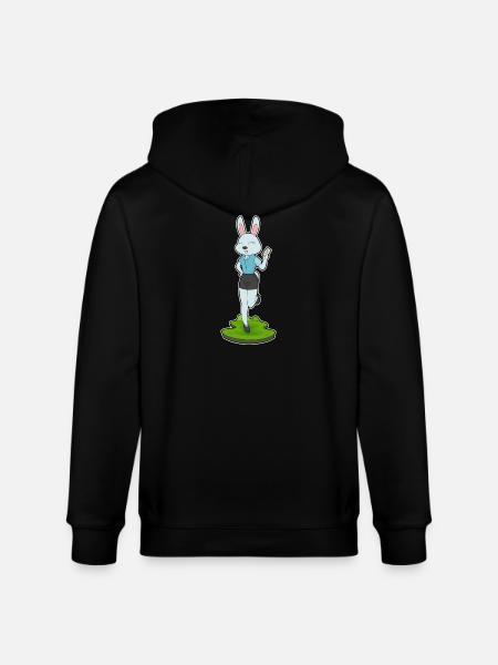 Bunny Secretary Letter Office - Stanley/Stella CULTIVATOR  Unisex Organic Hooded Jacket - black