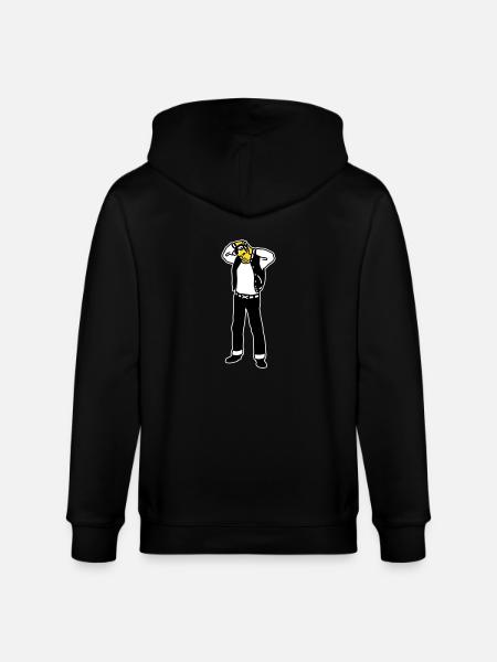 Rockabilly Boy - Stanley/Stella CULTIVATOR  Unisex Organic Hooded Jacket - black