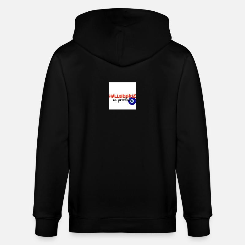 Hallederiz no problem - Stanley/Stella Unisex Bio-Kapuzenjacke CULTIVATOR  - Schwarz