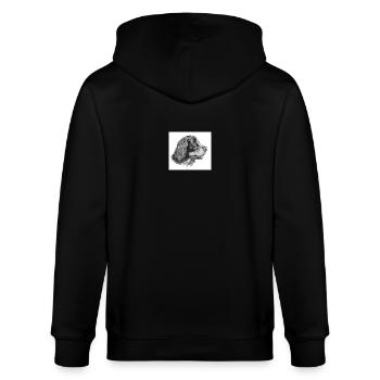 Autocollant Gordon setter - Veste à capuche bio CULTIVATOR Stanley/Stella Unisexe - noir - Dos - Anna (173cm)
