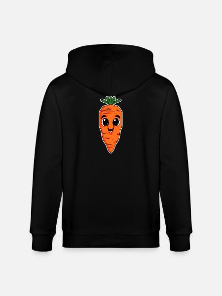Vegansk morot morot morot morötter - Ekologisk luvjacka CULTIVATOR unisex från Stanley/Stella - svart