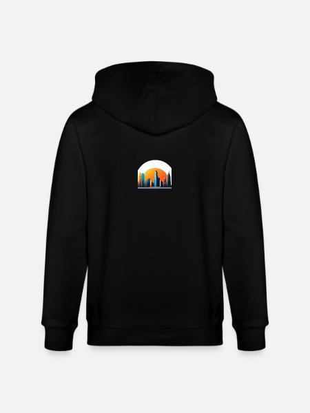 Logo Skyline - Stanley/Stella Unisex Bio-Kapuzenjacke CULTIVATOR - Schwarz
