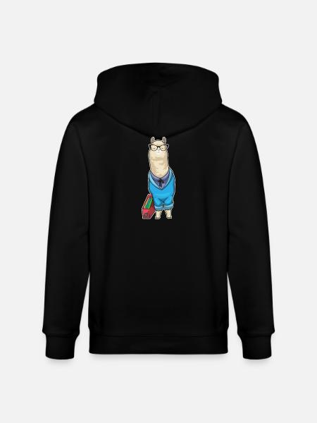Alpaca Secretary Folder Office - Stanley/Stella CULTIVATOR Unisex Organic Hooded Jacket - black