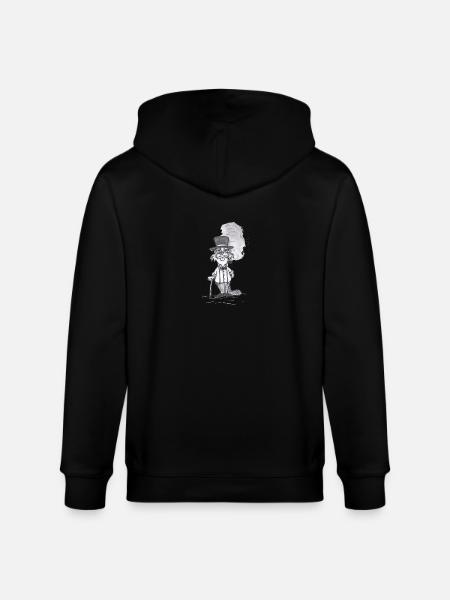 GentleBiber # North German art - Stanley/Stella CULTIVATOR Unisex Organic Hooded Jacket - black