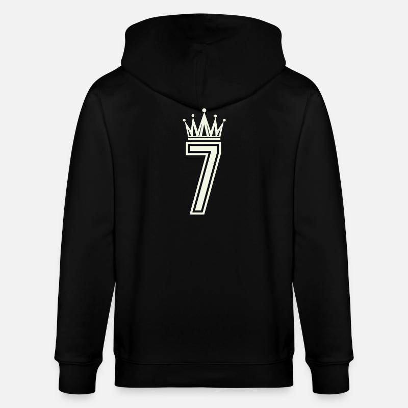 Königliche Sieben Logo - Stanley/Stella Unisex Bio-Kapuzenjacke CULTIVATOR - Schwarz