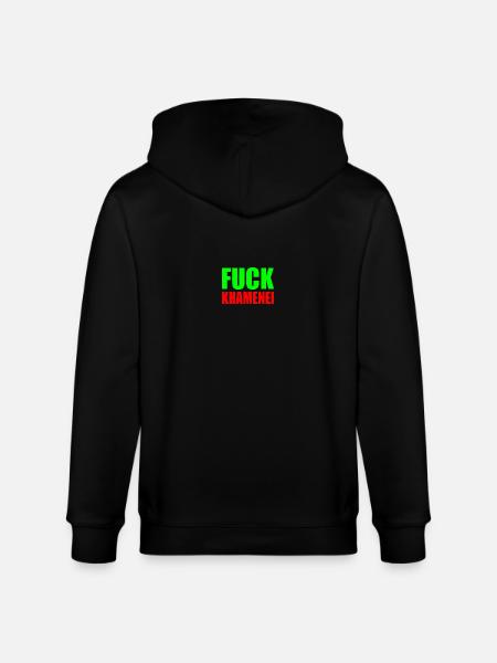 Fuck khamenei Chamenei - iran - Stanley/Stella CULTIVATOR Unisex Organic Hooded Jacket - black