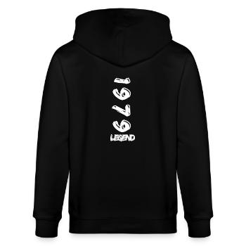 Legend are born 1979 - Stanley/Stella Unisex Bio-Kapuzenjacke CULTIVATOR  - Schwarz - Hinten - Anna (173cm)