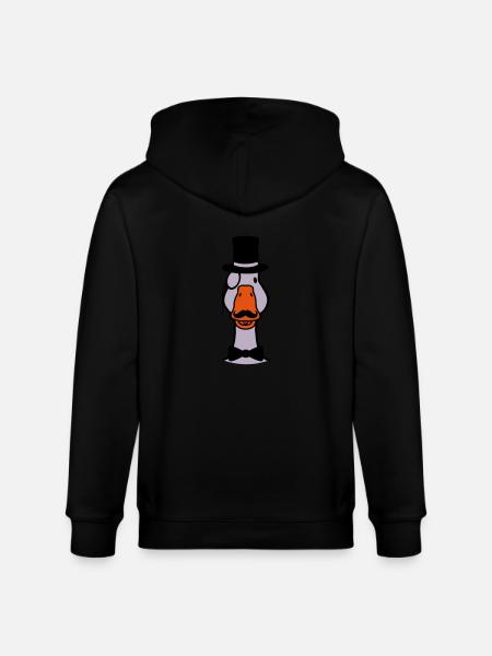 Cylinder Comic Goose Sir - Stanley/Stella CULTIVATOR Unisex Organic Hooded Jacket - black