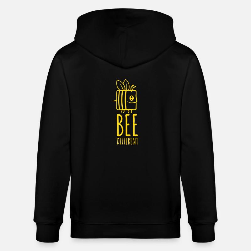 bee citation différente - Veste à capuche bio CULTIVATOR Stanley/Stella Unisexe - noir