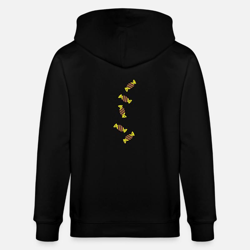 candy_sweets_ay3 - Stanley/Stella Unisex Bio-Kapuzenjacke CULTIVATOR  - Schwarz