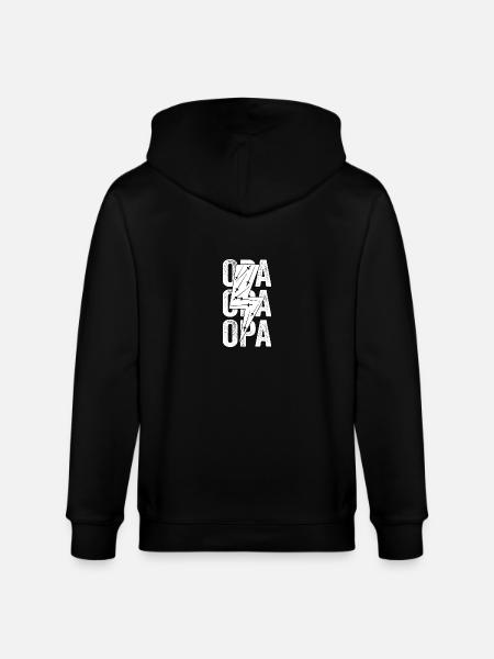 Fencer Grandpa Fencing - Stanley/Stella CULTIVATOR  Unisex Organic Hooded Jacket - black