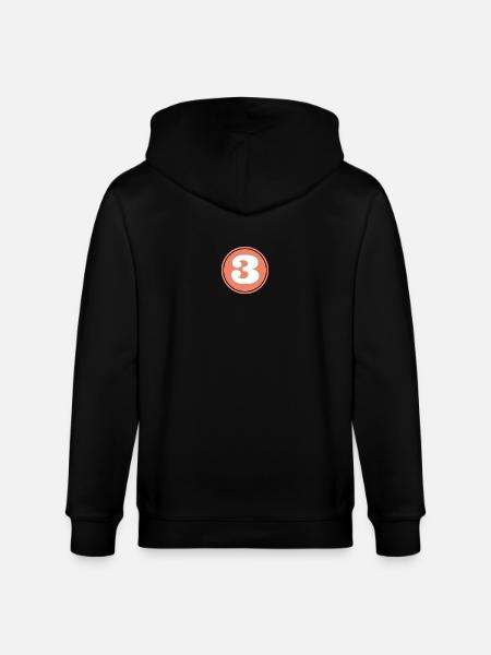 3 Funny Gift T-Shirt - Stanley/Stella CULTIVATOR  Unisex Organic Hooded Jacket - black