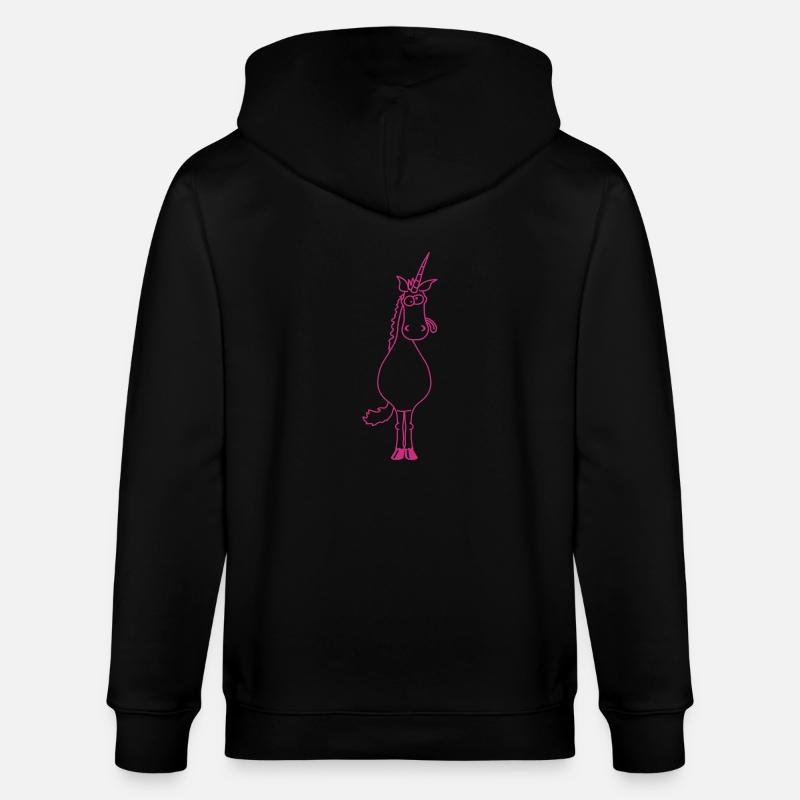 Crazy Unicorn - Veste à capuche bio CULTIVATOR Stanley/Stella Unisexe - noir